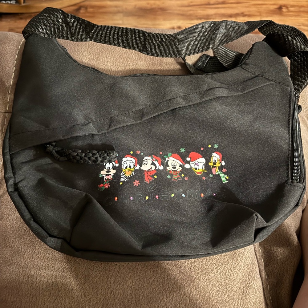 Black Disney Character Shoulder Bag
